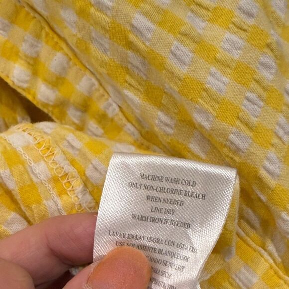 Kut from the Kloth Yellow Button Down Shirt - Picture 7 of 7